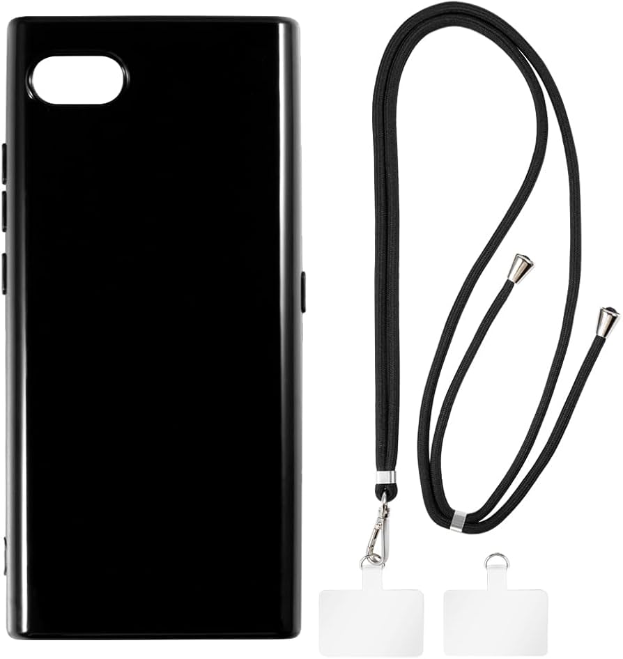 Amazon.co.jp: 斜めがけ/ネックストラップ付きTPUケースセット